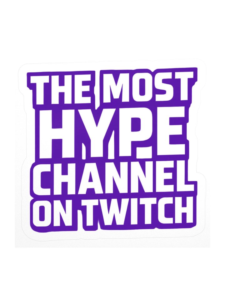 Hype Channel Kiss Cut Stickers product image (1)