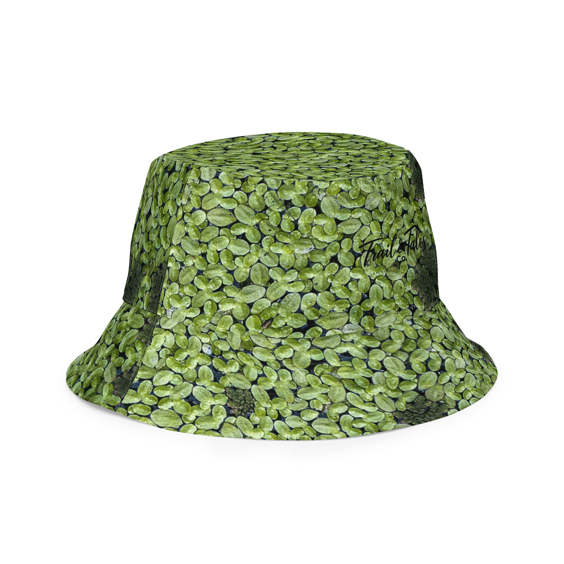 Golden Strata: Earthy Swirl Marble Pattern Reversible Bucket Hat | Botanical & Marble Sun Cap | Tiger Eye Outdoor Beach Hat product image (3)
