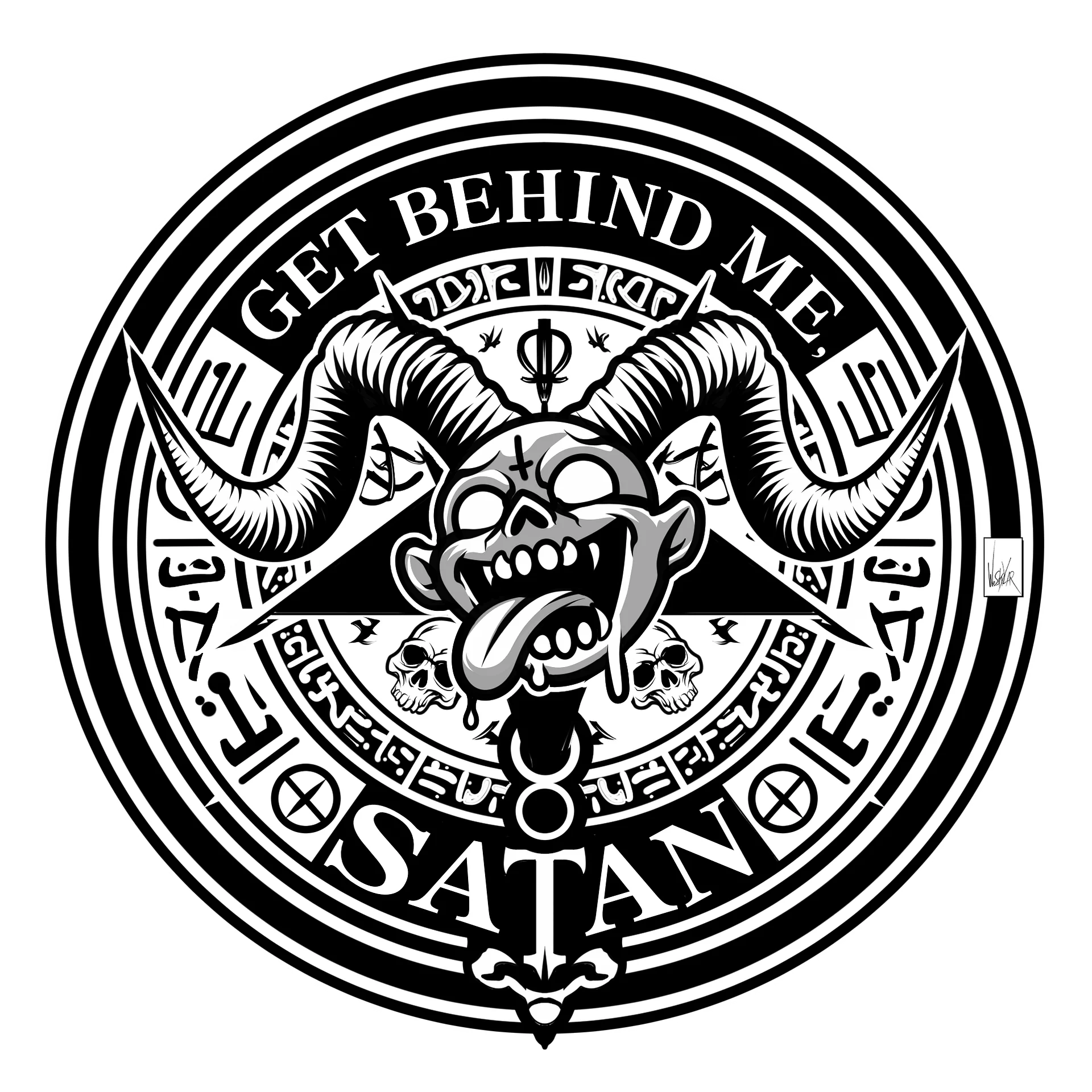 Get Behind Me, Satan! Sticker product image (1)