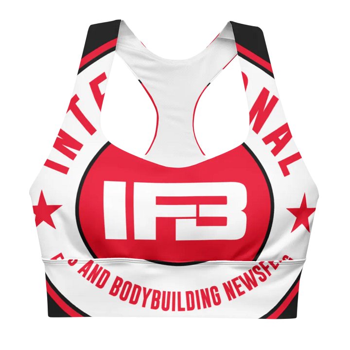 IFBNewsfeed.Org's All-Over Print Recycled Longline Sports Bra product image (1)