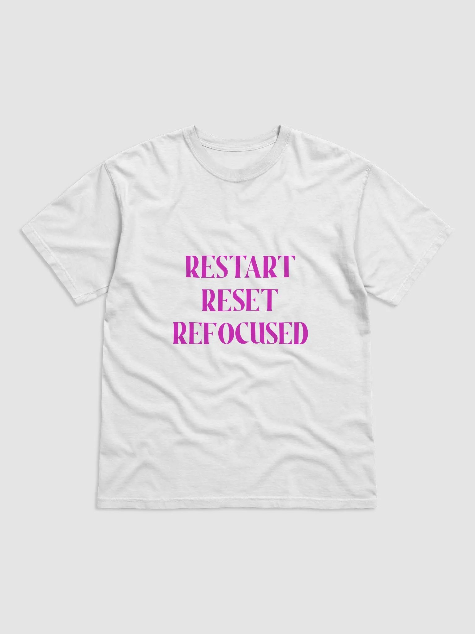 RESTART,RESET,REFOCUSED(PINK PRINT) product image (1)