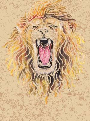 Swirly Lion Portrait  This swirly Lion really comes to life, when he‘s moving, with his Mane caught mid shake in flowing swirls of watercolor and pastel pen work. Warm ochre and deep amber tones spread across his face as the roar grows…. Some moods need to be felt in motion. #SwirlyArt #LionIllustration #WatercolorArt #MixedMediaArt #AnimalIllustrations