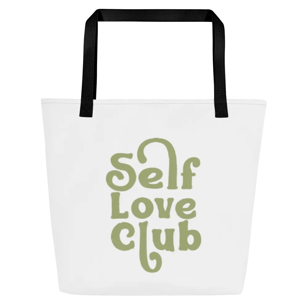 "Self Love Club" Tote bag with pocket product image (1)