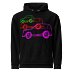 marcCAR Hoodie green/red/pink/black