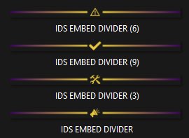 Purple and Gold Embed Divider Bars product image (1)