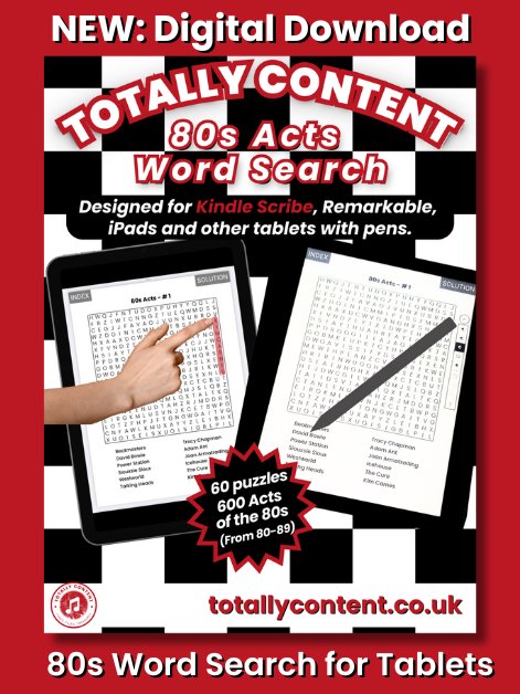 80s Acts Word Search: Interactive PDF for Kindle Scribe product image (1)