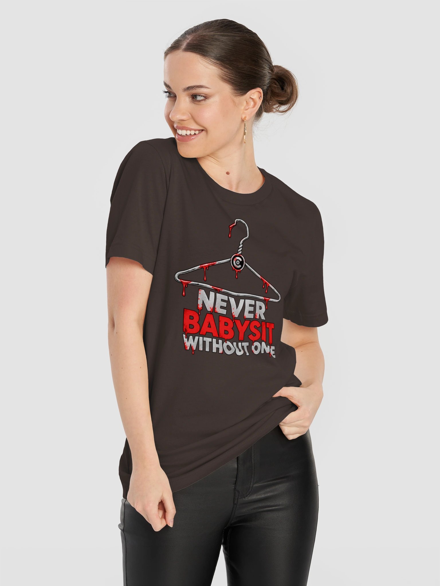 "Never Babysit Without One" Supersoft T-shirt product image (115)
