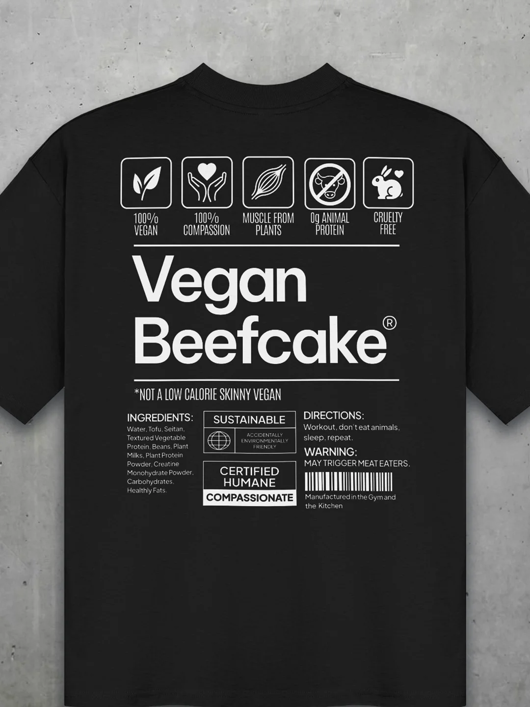 Vegan Beefcake Oversized Tee product image (1)