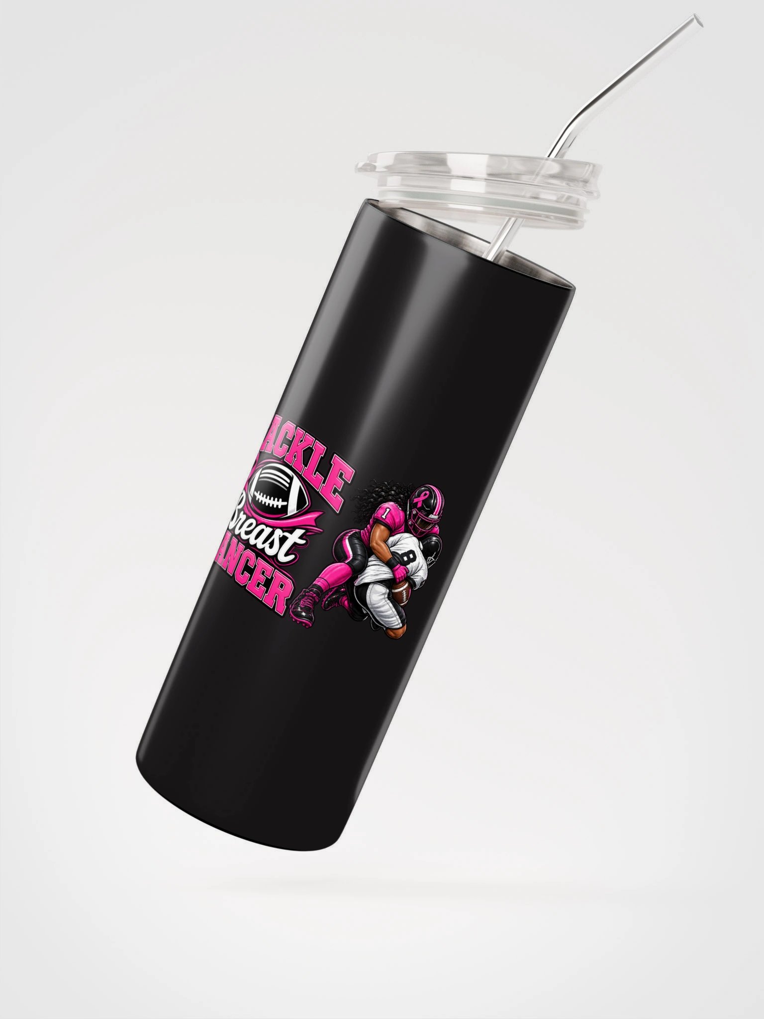 Tackle Breast Cancer Football Tumbler product image (4)