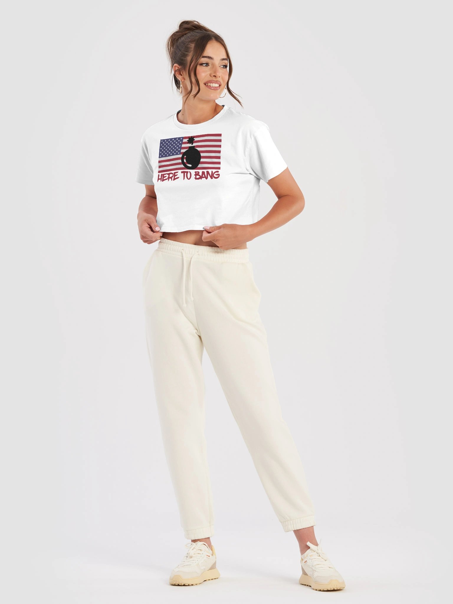 WOMENS HERE TO BANG Crop Top product image (6)