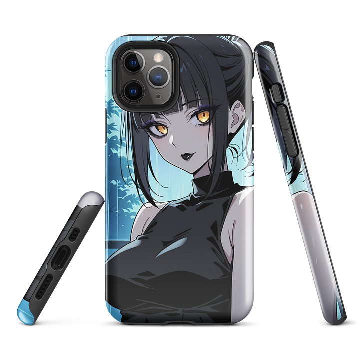 Luna Rain Original Character Emo Rain Aesthetic iPhone Case | Golden Eyes Mysterious Soul product image (2)