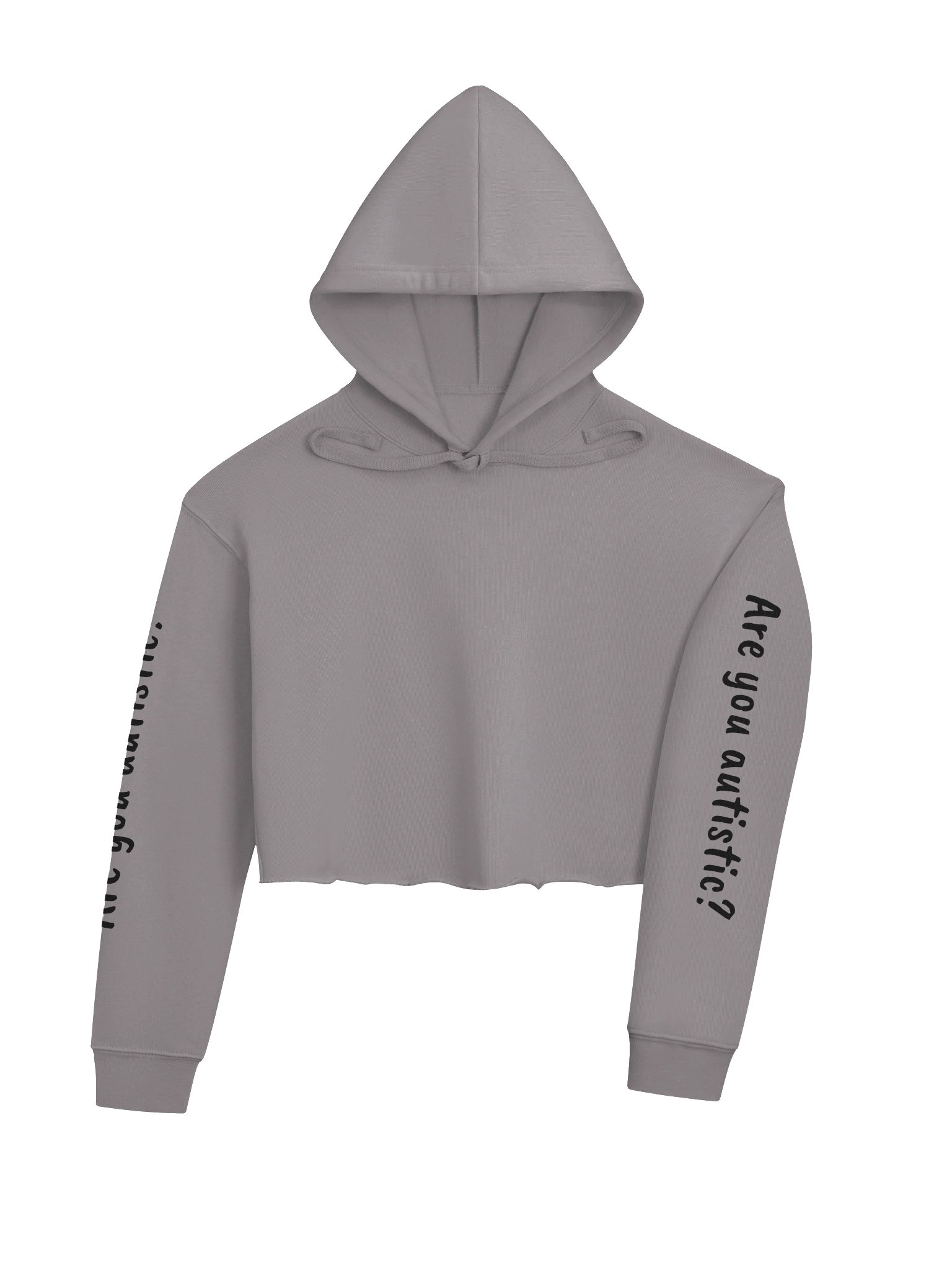 'Are you autistic?' Crop Hoodie product image (8)
