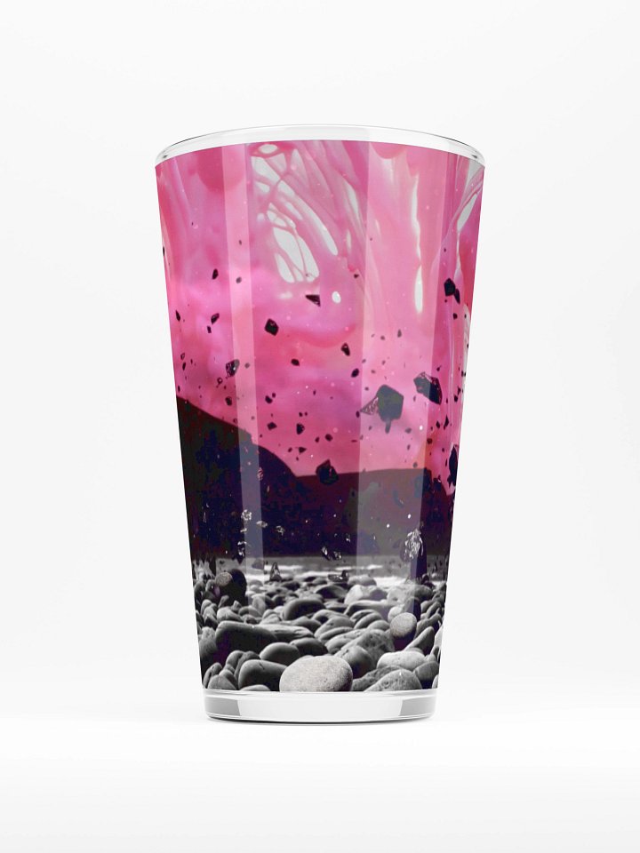 Pink Splash Pint Glass product image (1)