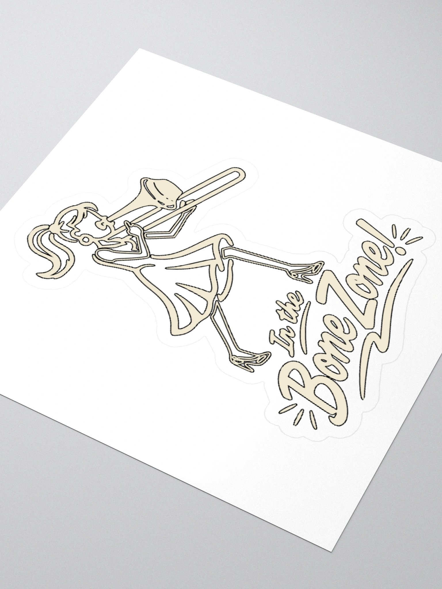 Girl Sticker In the Bone Zone product image (3)