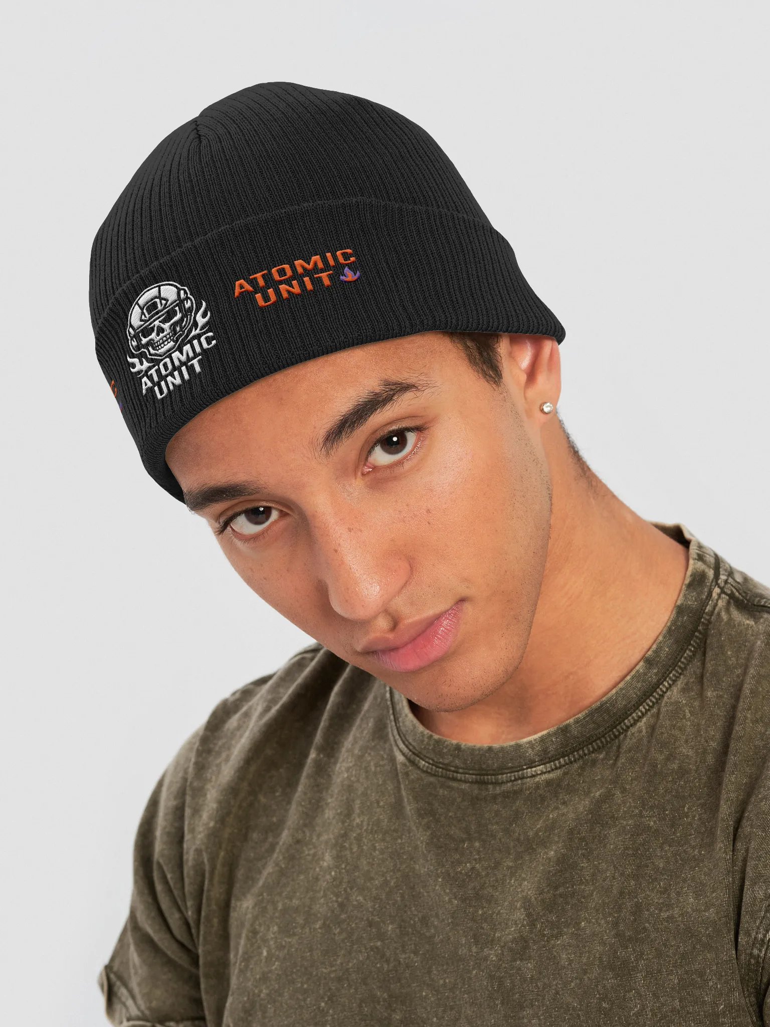 🧢 Atomic Unit Cuffed Beanie – “Frost Ops” Edition product image (4)
