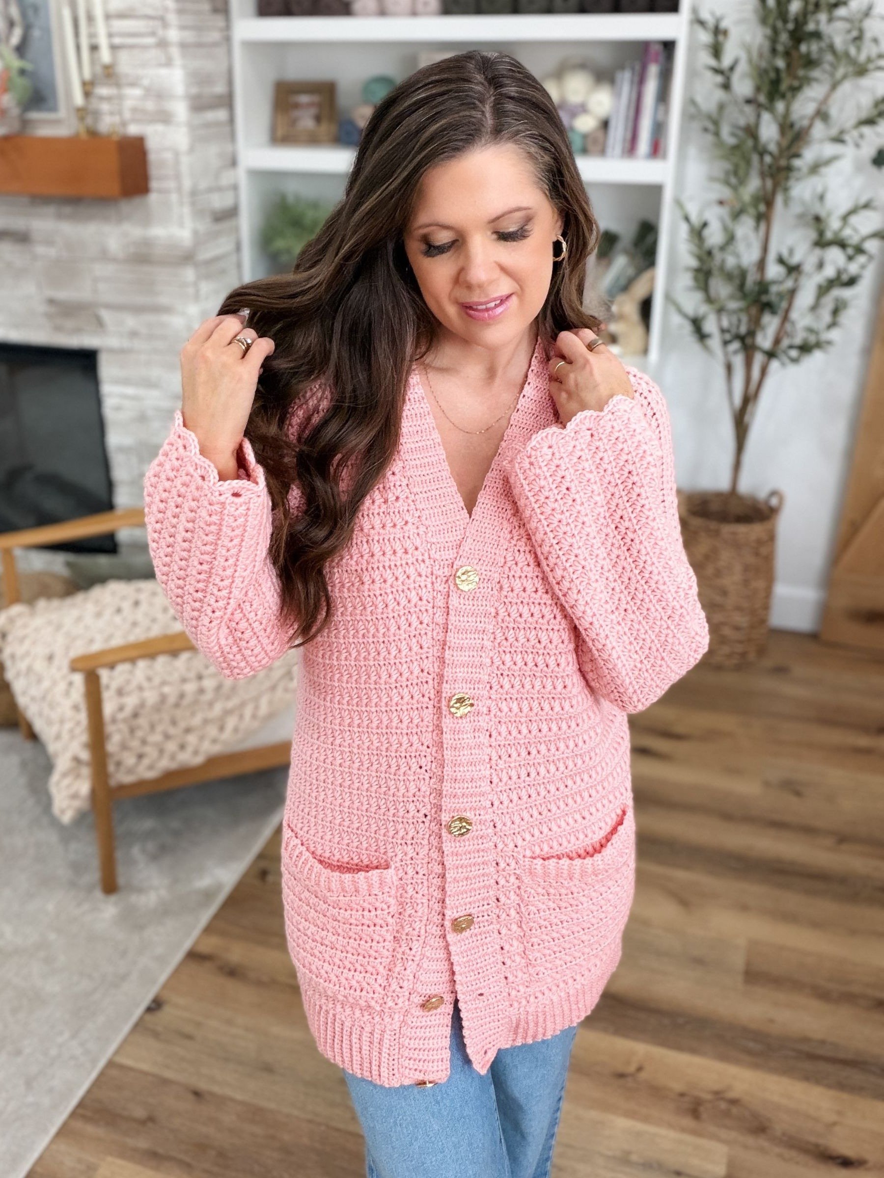 Timeless Star Stitch Cardigan Crochet Pattern product image (3)