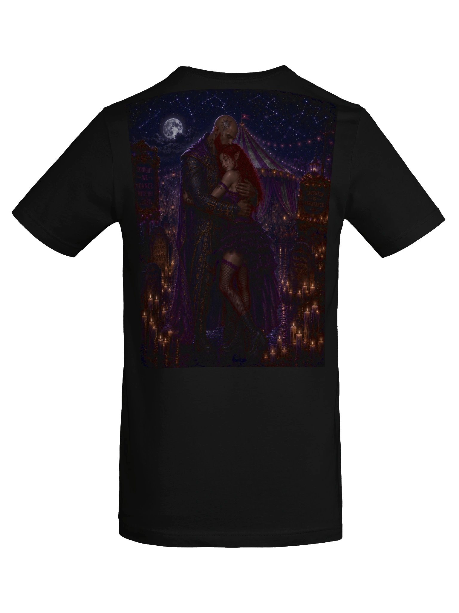 Midnight Carnival Embrace Gothic Fantasy Tee product image (17)