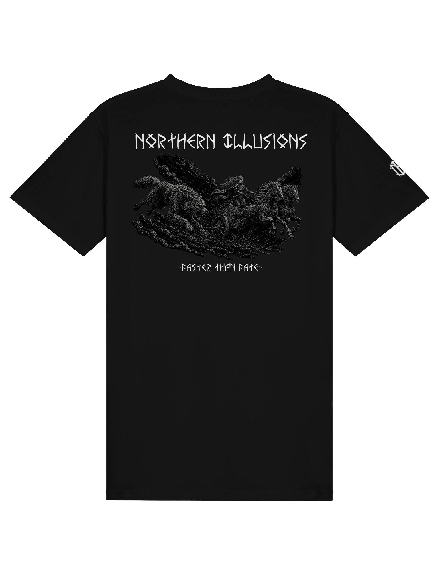 NORTHERN ILLUSIONS - Faster than Fate ( Sköll & Sól) Tee product image (2)