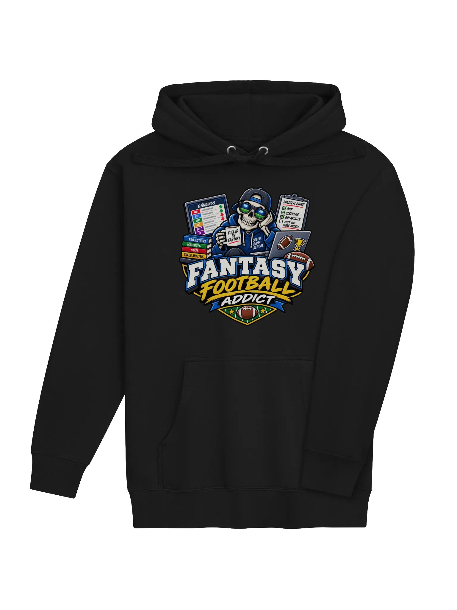 Fantasy Football Addict Skeleton Hoodie product image (11)