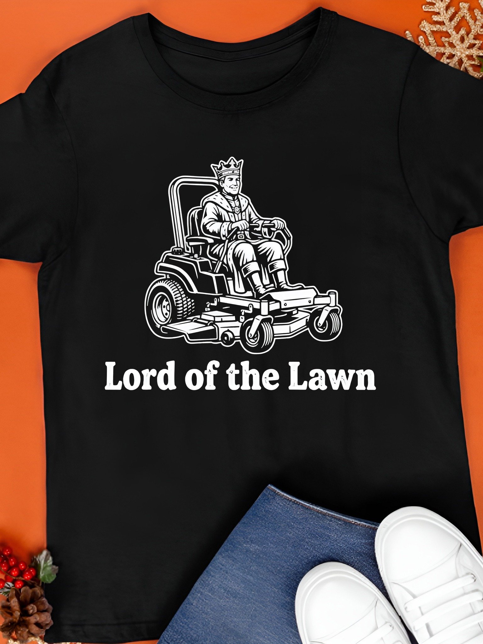 Lord of the Lawn Grass Cutting Dad Shirt product image (1)