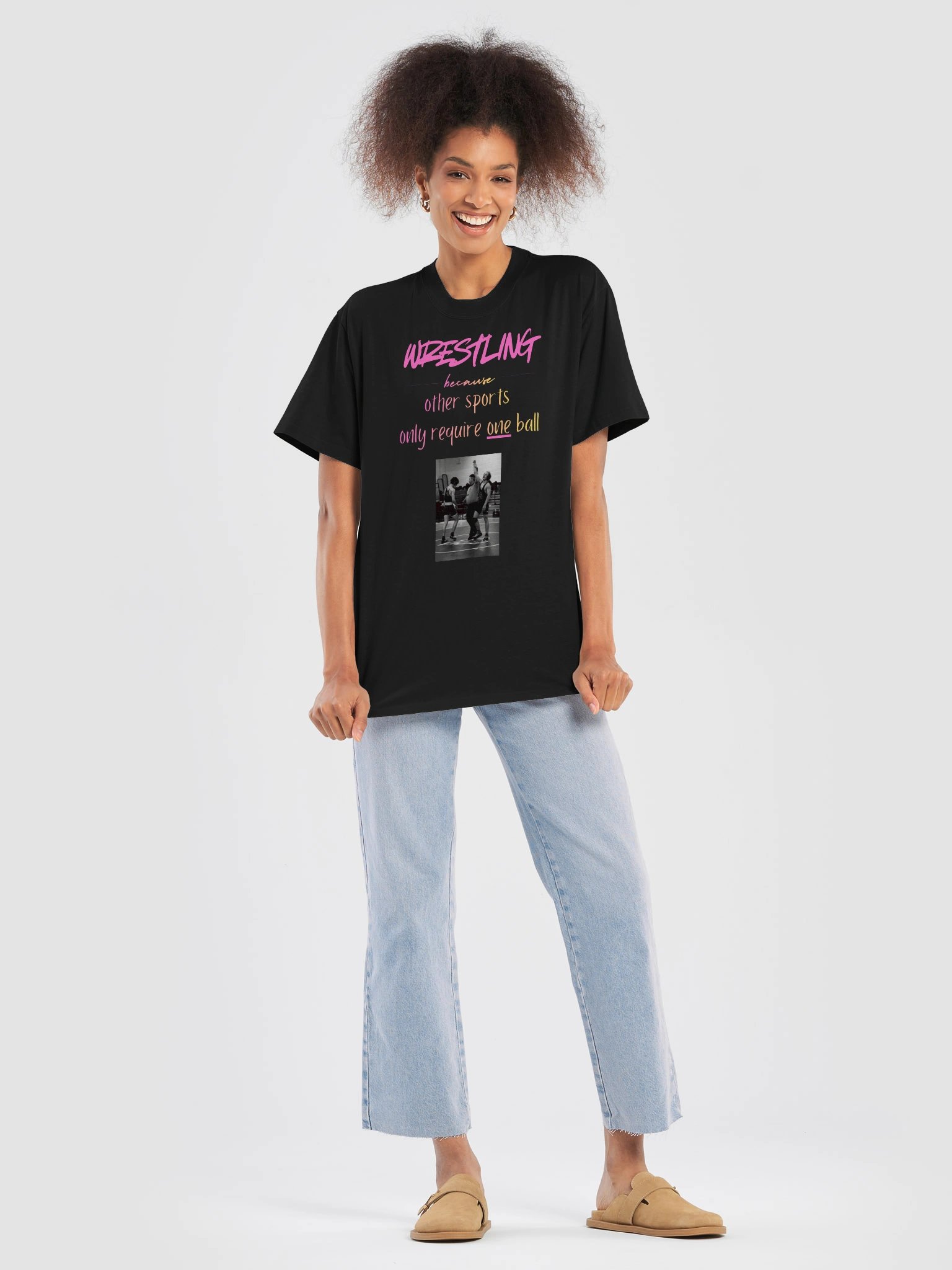 Wrestling One Ball Graphic Tee product image (7)