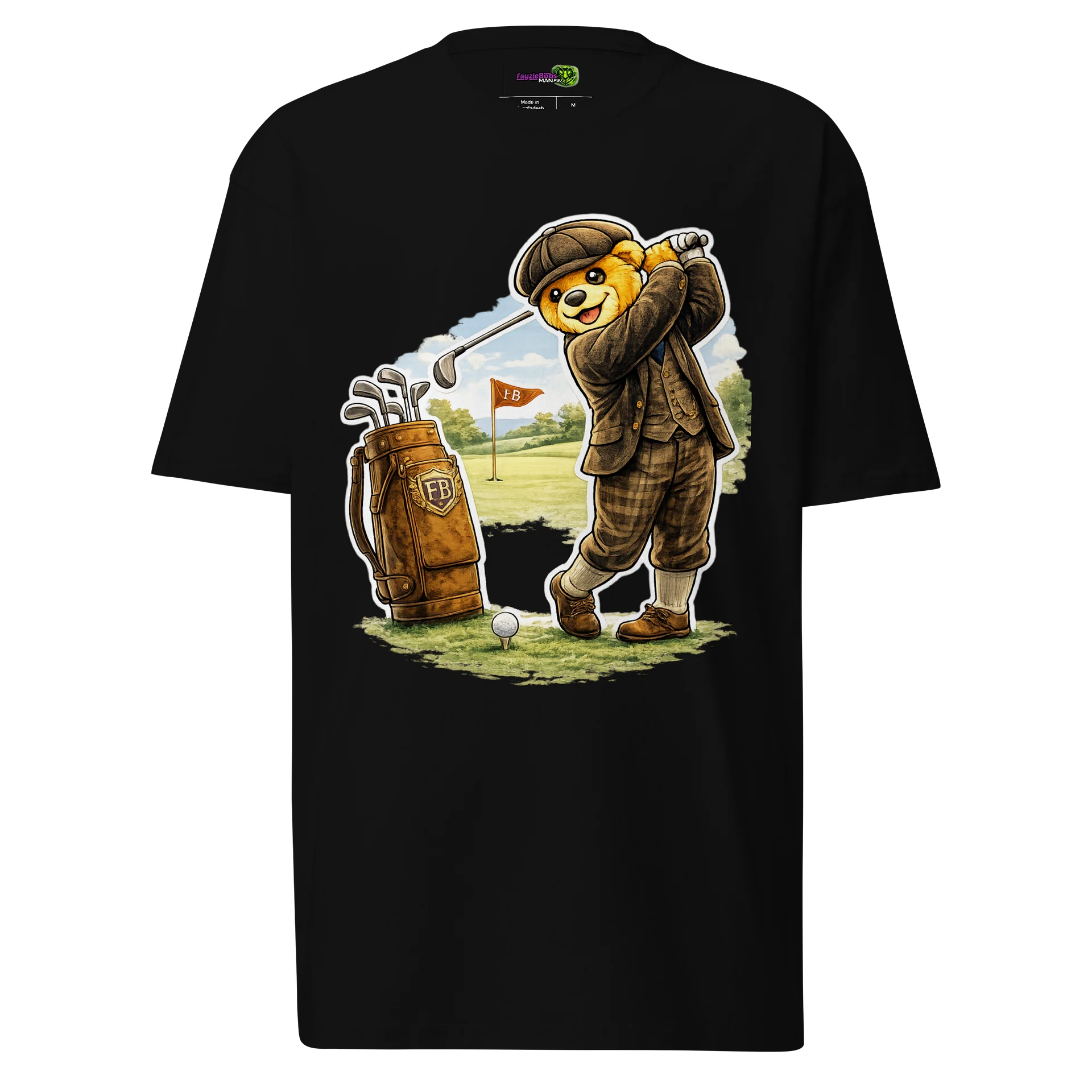 Bobzie Vintage Golfer Tee | Premium Cotton Heritage Edition by FayzieBobs product image (1)