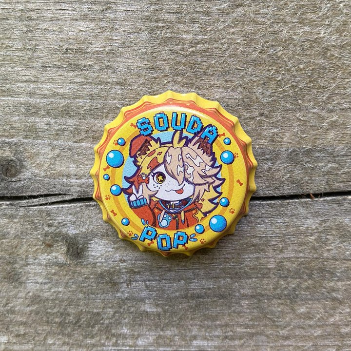 Souda Anzu Bottle Cap Pin product image (2)