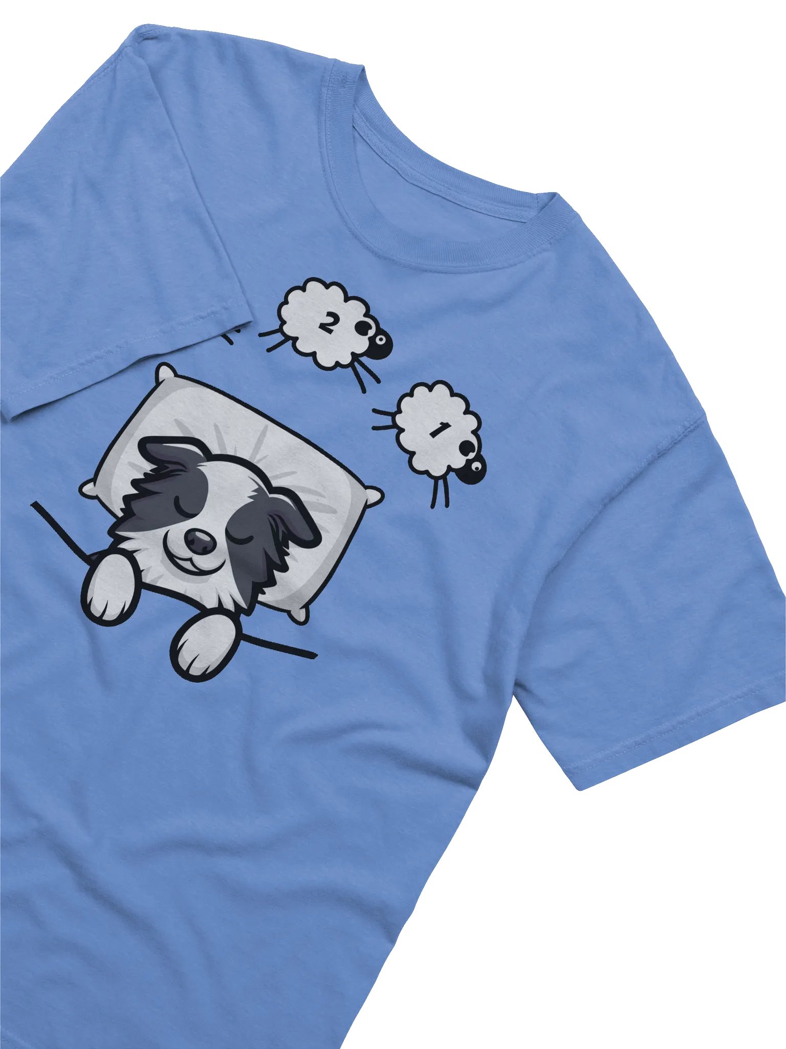 Border Collie Counting Sheep T-Shirt product image (2)