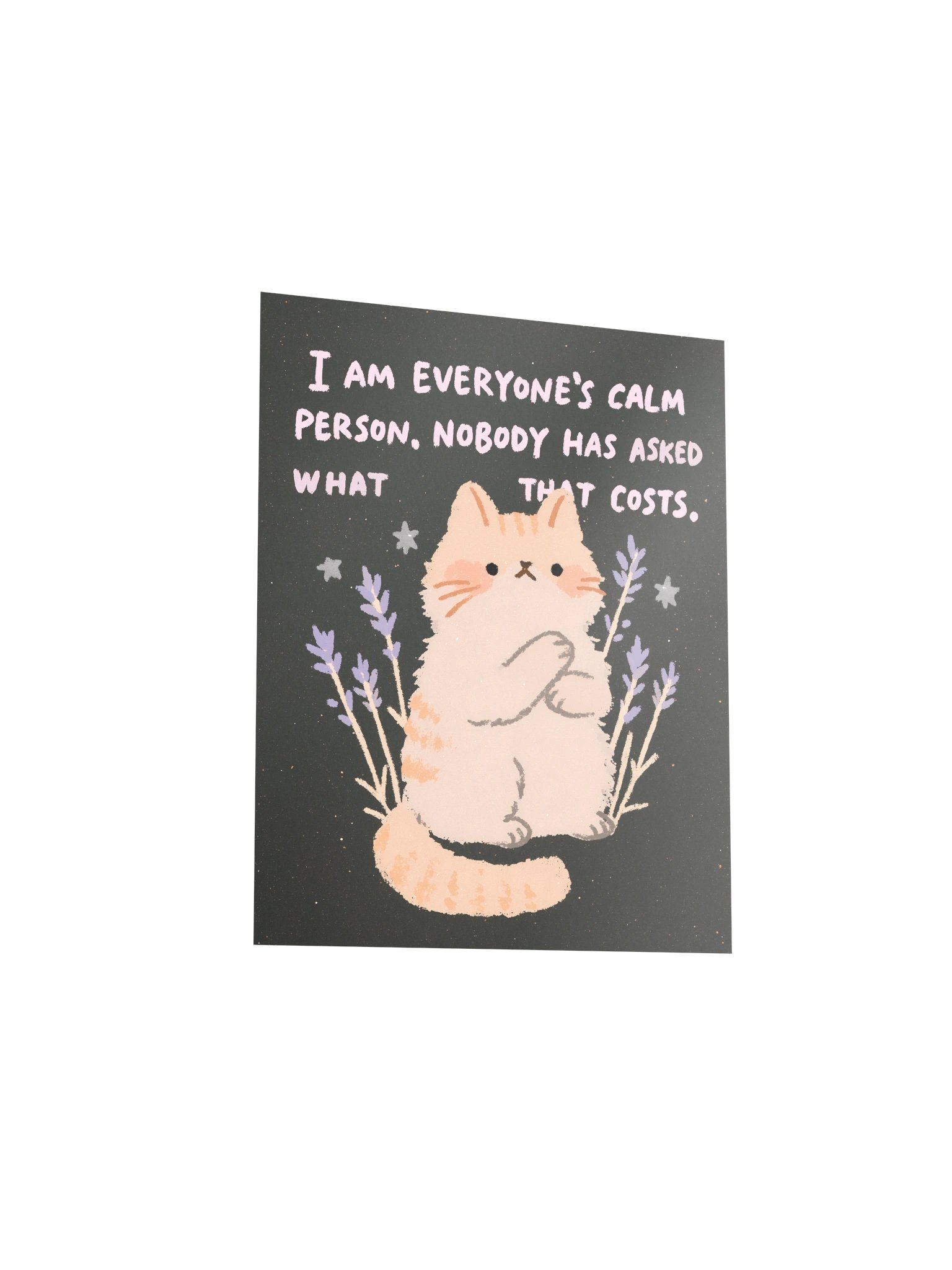 Calm Person Cat Quote Poster product image (13)