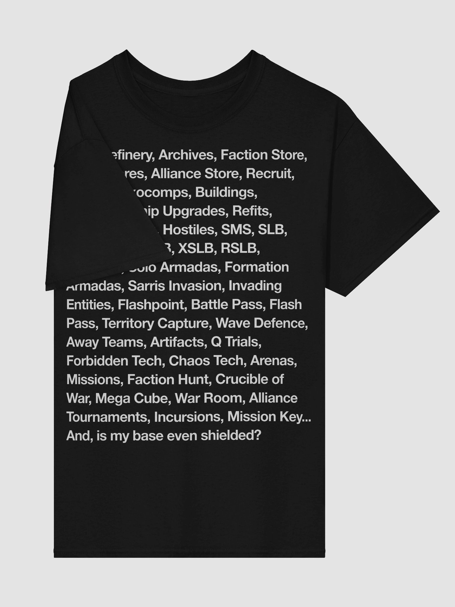 STFC List Shirt White text product image (4)