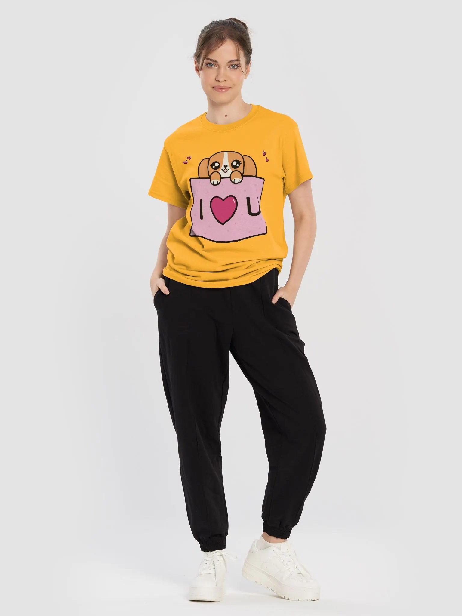 Adorable Love Dog Cartoon T-Shirt product image (7)