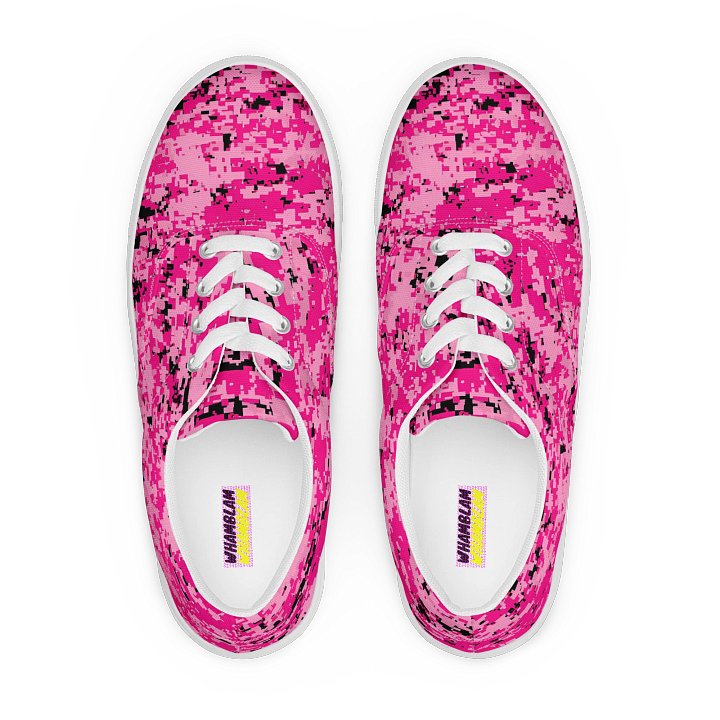Pink Camo Men's Canvas Shoes product image (1)