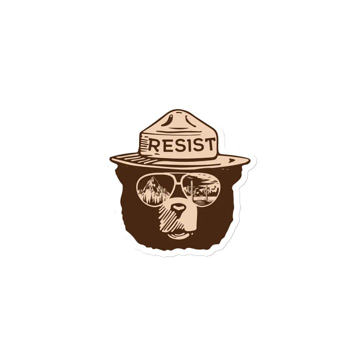 Smokey RESIST Mountain Forests Magnet 3 SIZES! Alt National Parks Resistance Rangers product image (1)