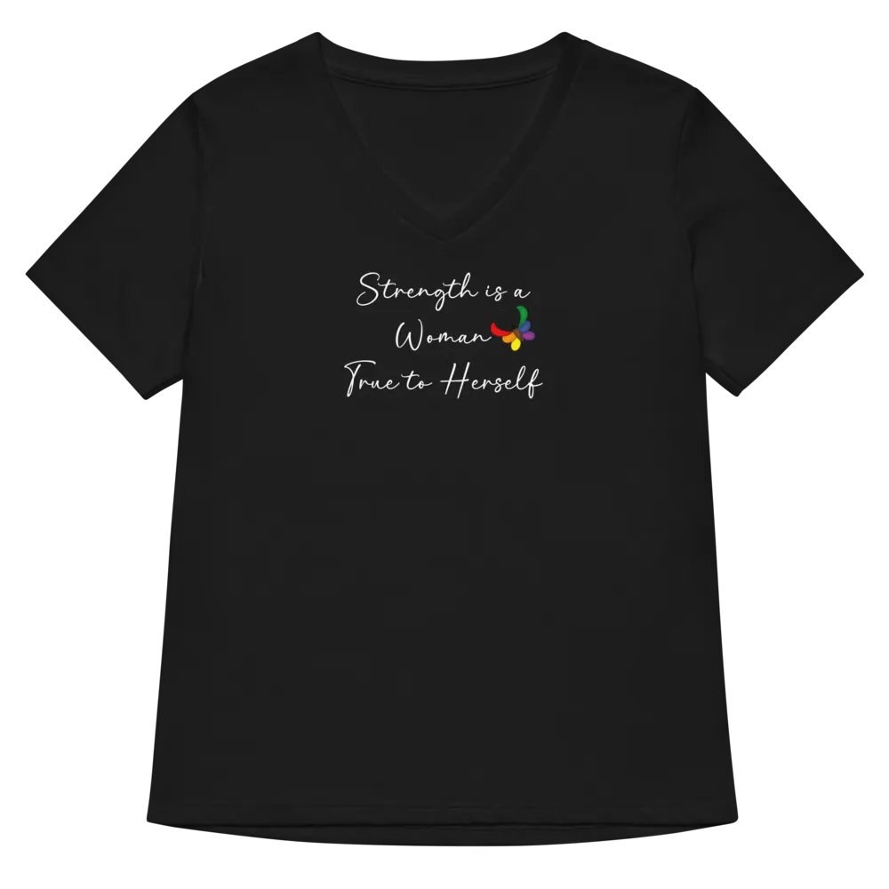 Strength Is - Women's V-Neck T (bk) product image (8)