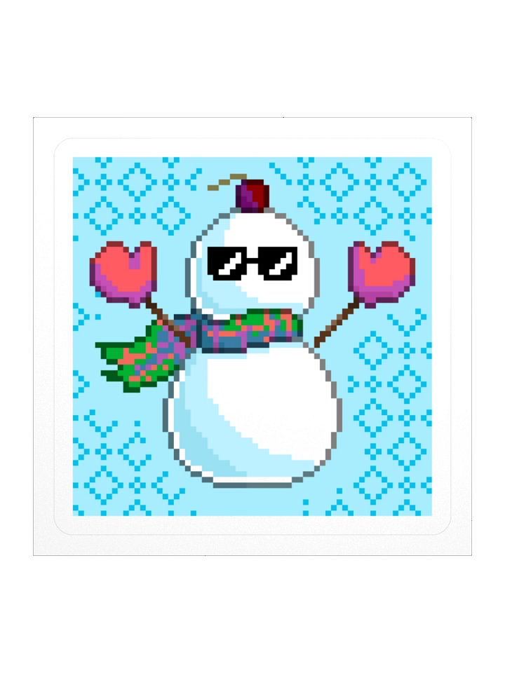 Cool Snowman Sticker product image (2)