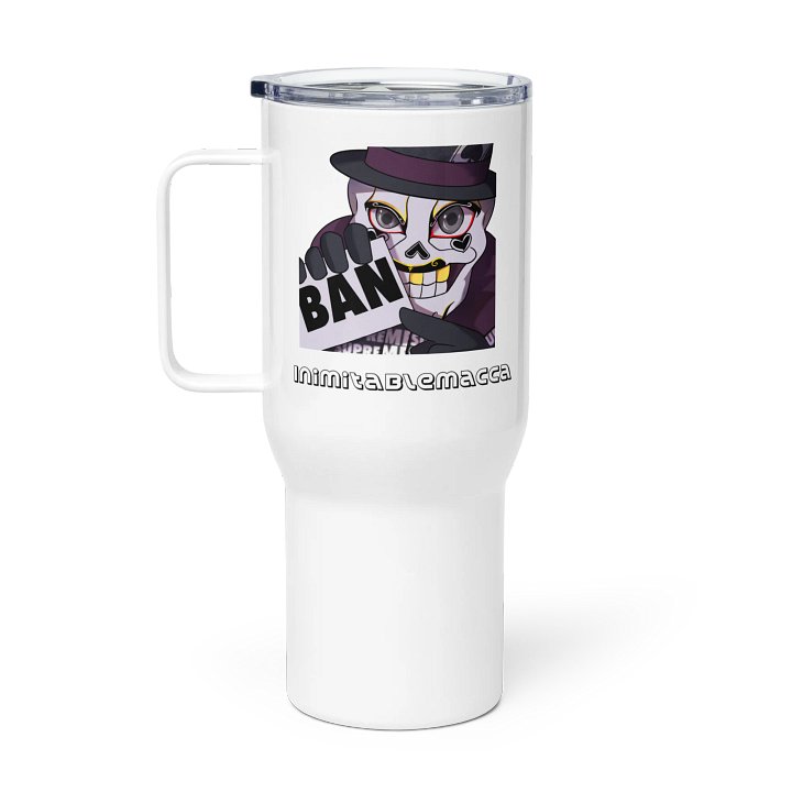 Macca's ban and sus emote Travel Mug product image (1)