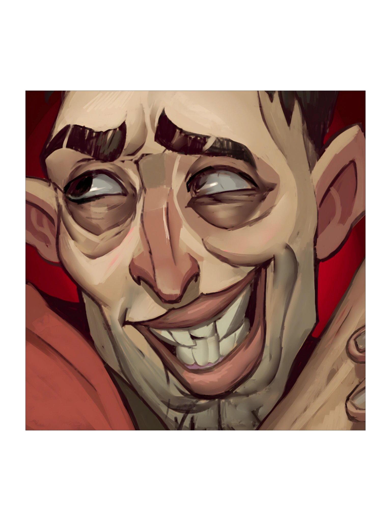 Blushing Radek Sticker product image (1)