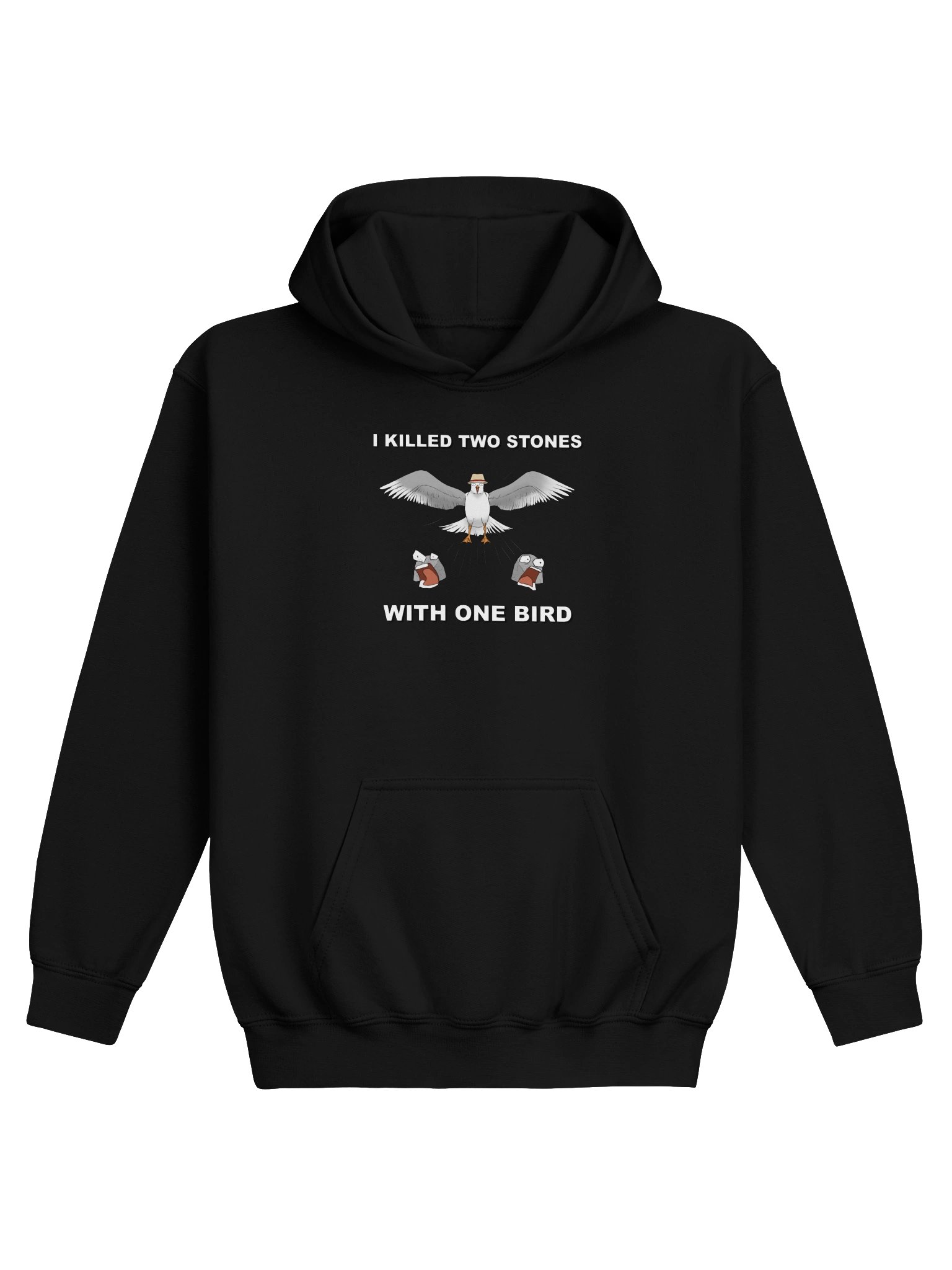 Two Stones with One Bird Kids Hoodie product image (2)