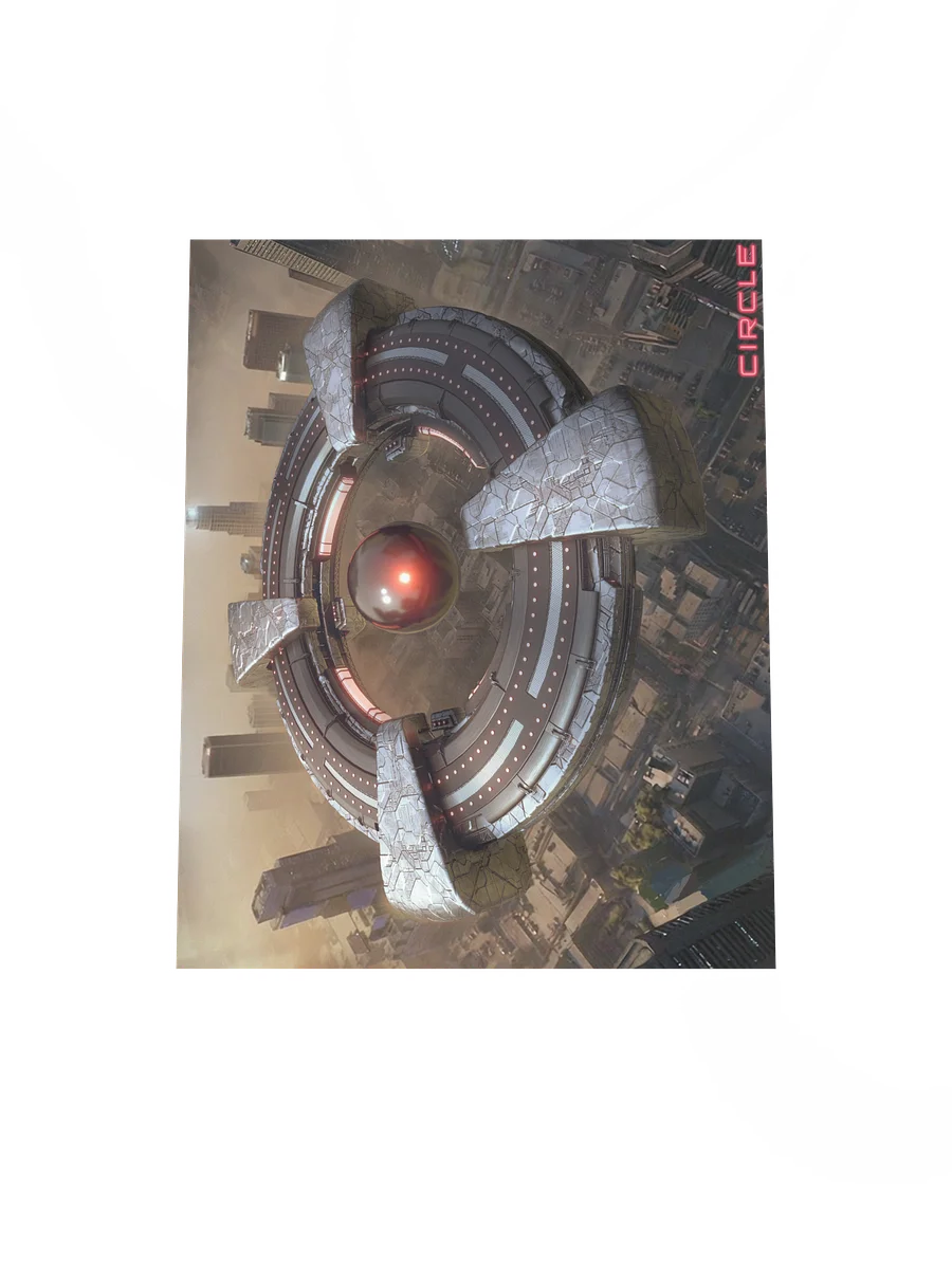 CIRCLE: "Alien Ship" 3D Key Shot (Top View) product image (4)