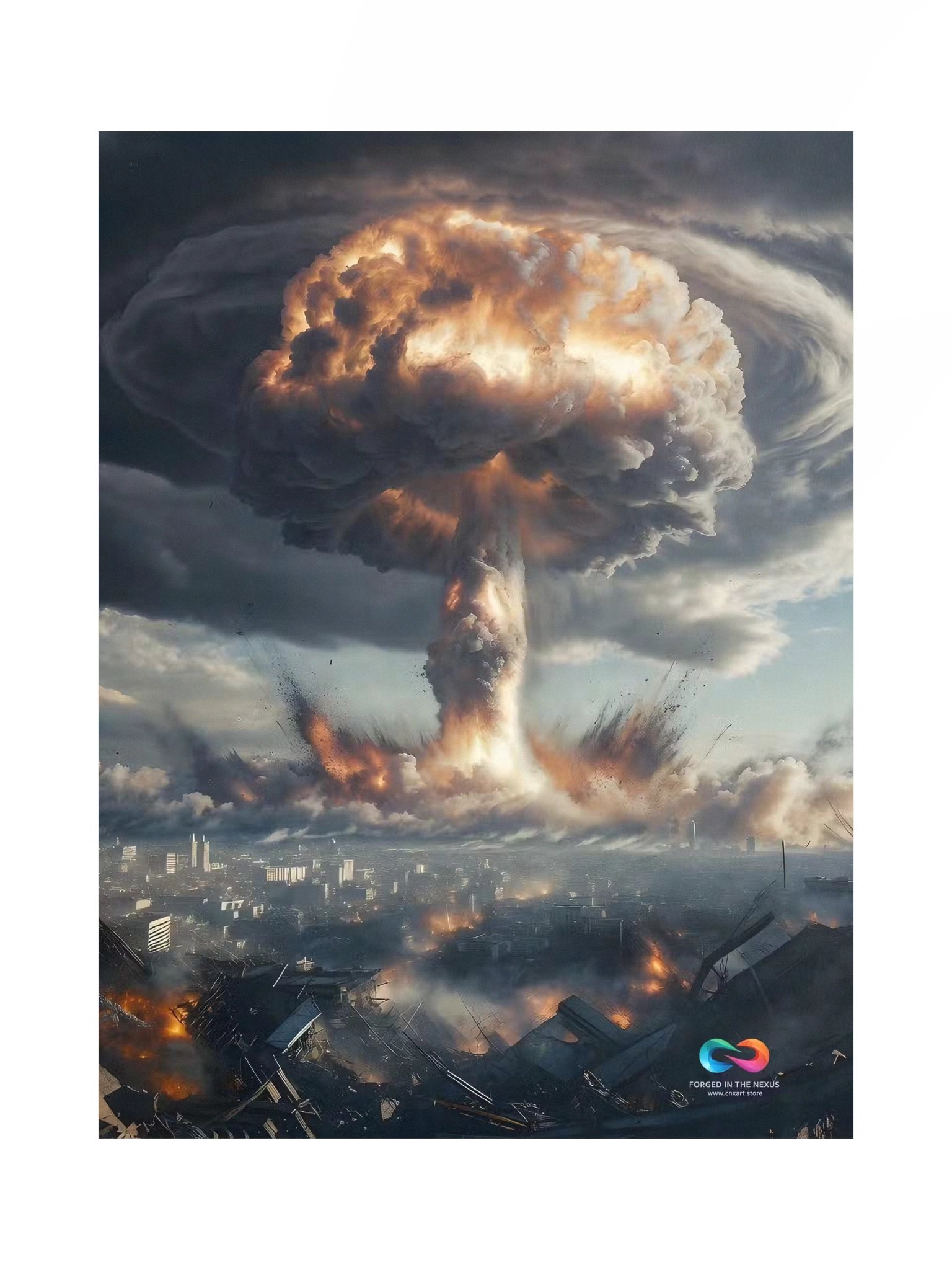 CINEMATIC ART POSTER – DYSTOPIAN FUTURE #005 product image (1)