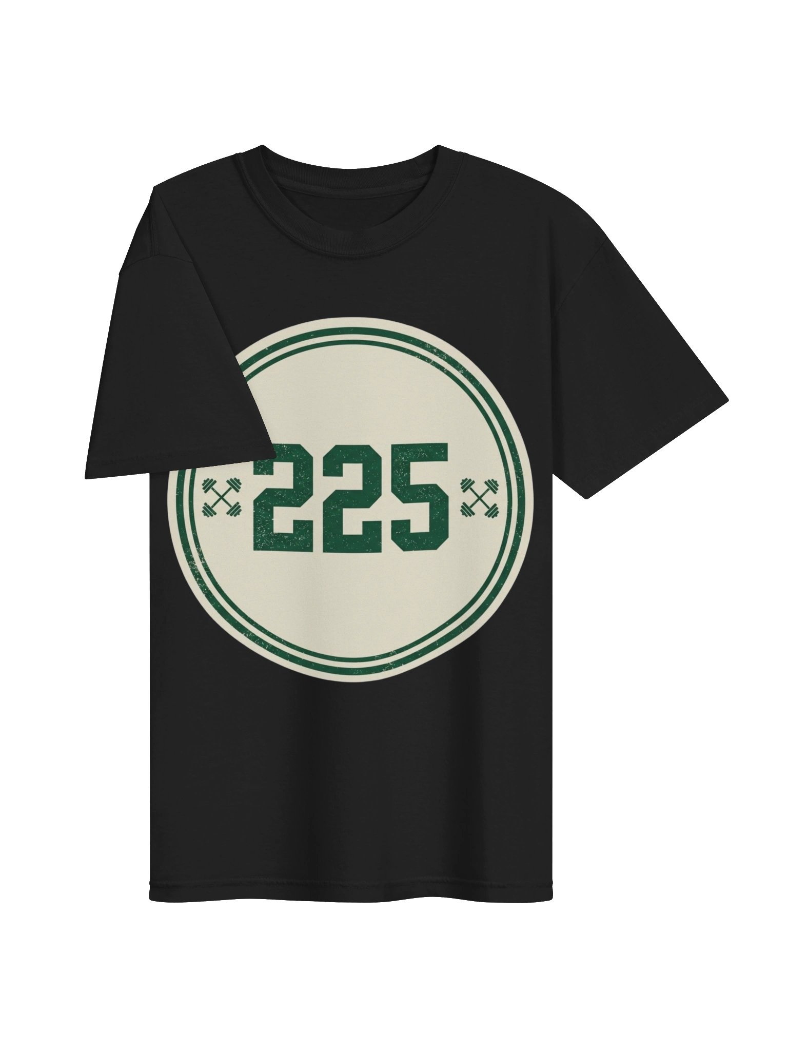 225 Club Milestone Retro Gym T-Shirt for Weightlifters product image (4)