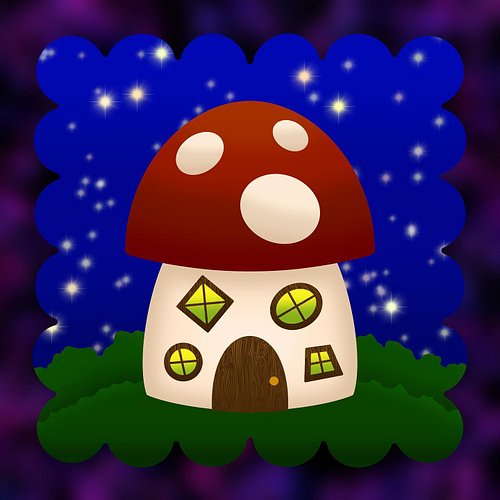 Mushroom fairy house 🍄🧚 I think I’ll do a pumpkin one next - ‘Tis the season 👀

#ukmakers #digitalart #digitaldrawing #illust...