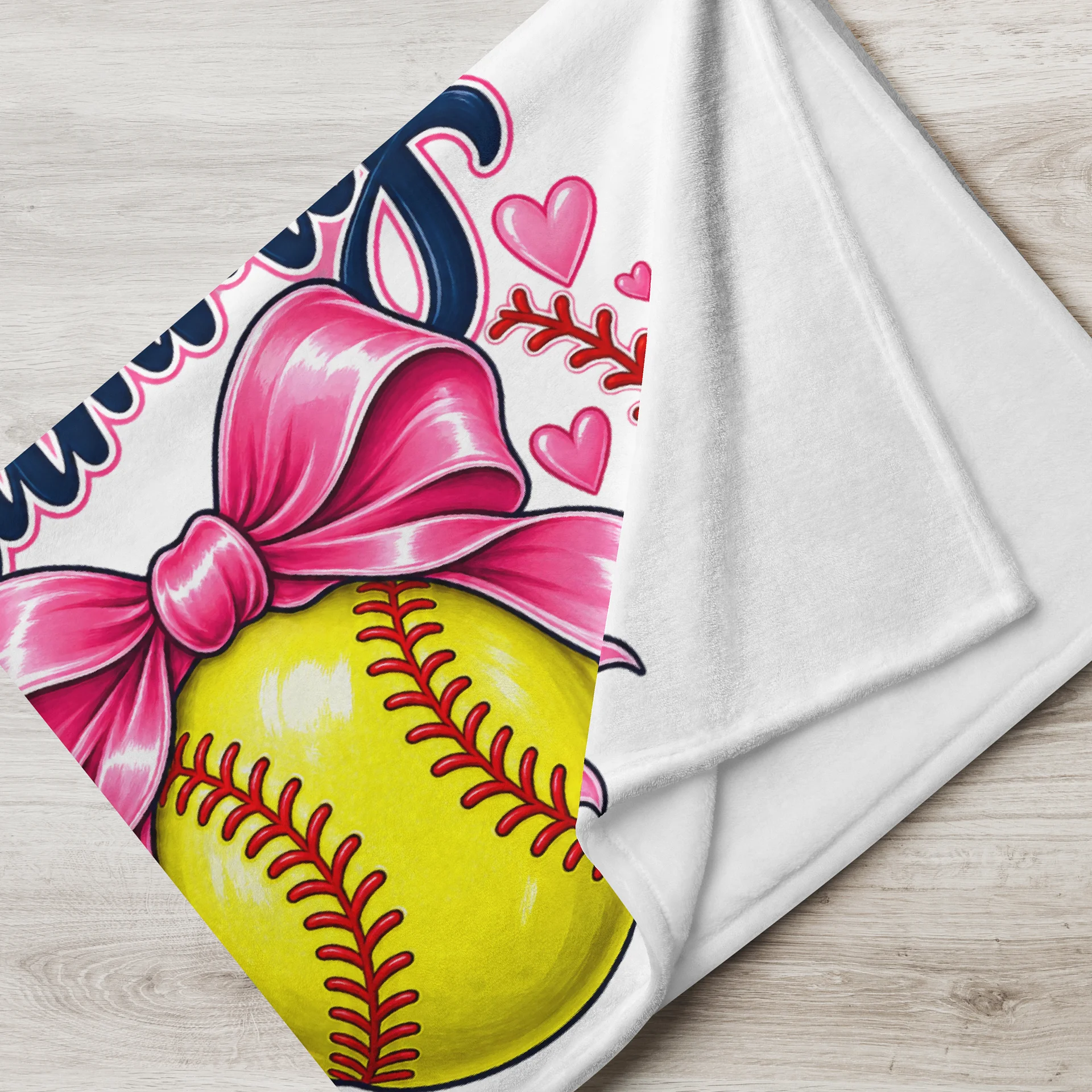 Ballfield Grammy Throw Blanket | Baseball & Softball Grandma Gift product image (2)