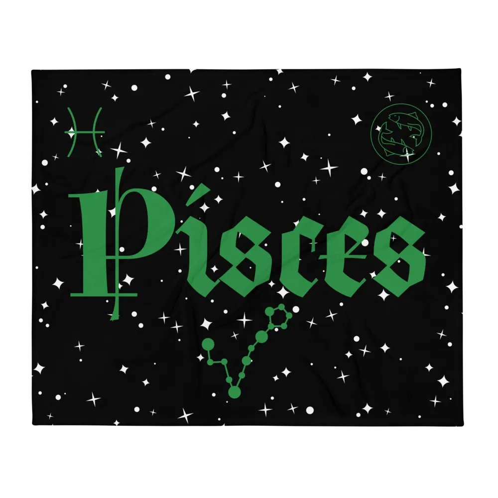 Pisces Constellation Throw Blanket product image (2)