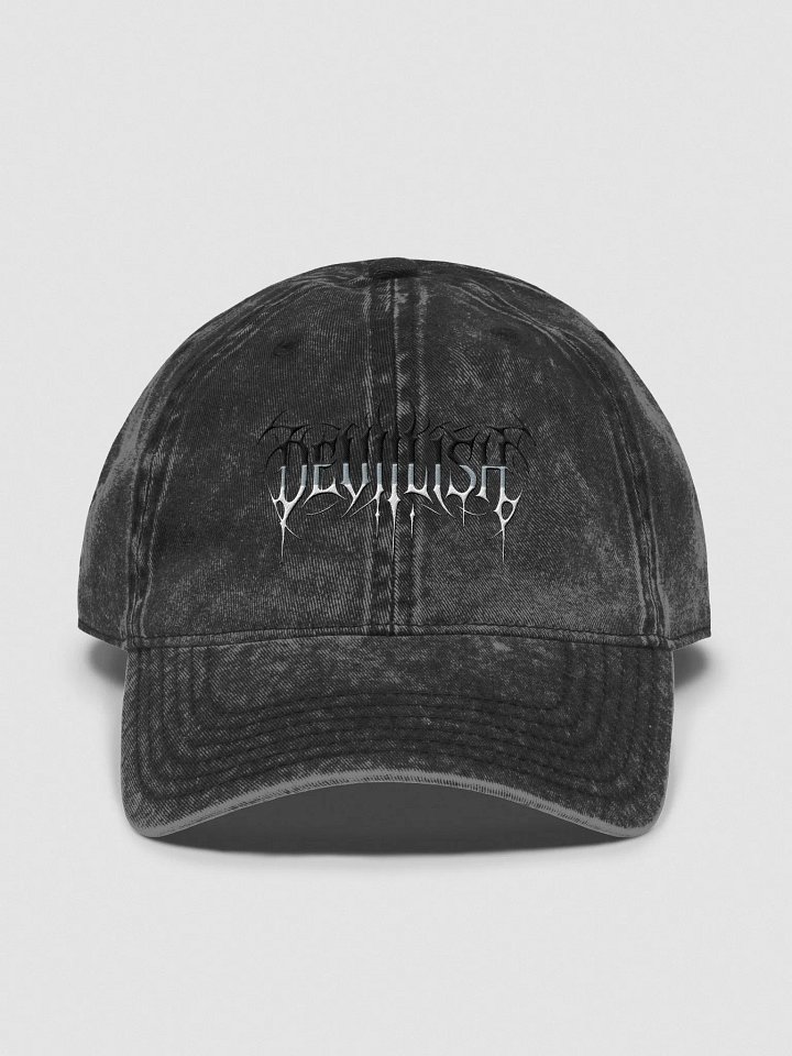 Devilish Embroidered Distressed Dad Cap product image (1)