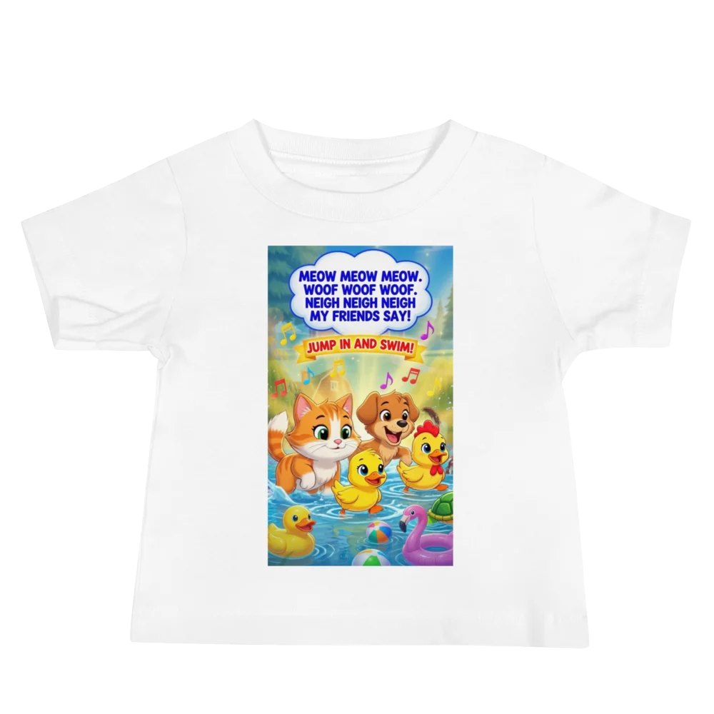Sing A Rhyme Time Animal Splash Baby Tee product image (2)