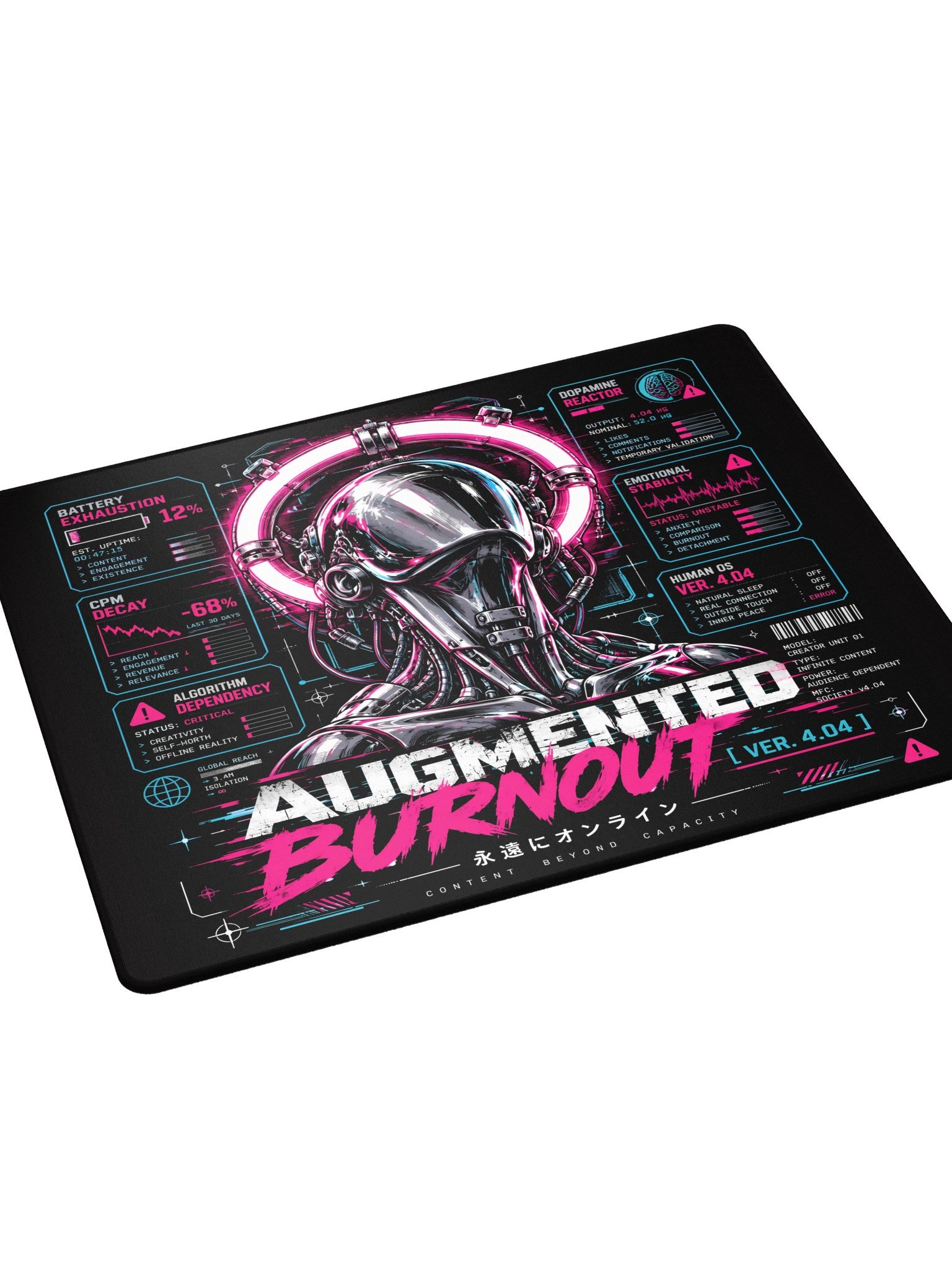 The Augmented Burnout Extended Gaming Mouse Pad product image (5)