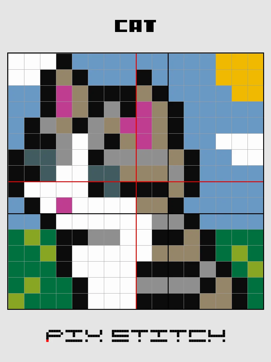 Cat Pixel Art product image (2)