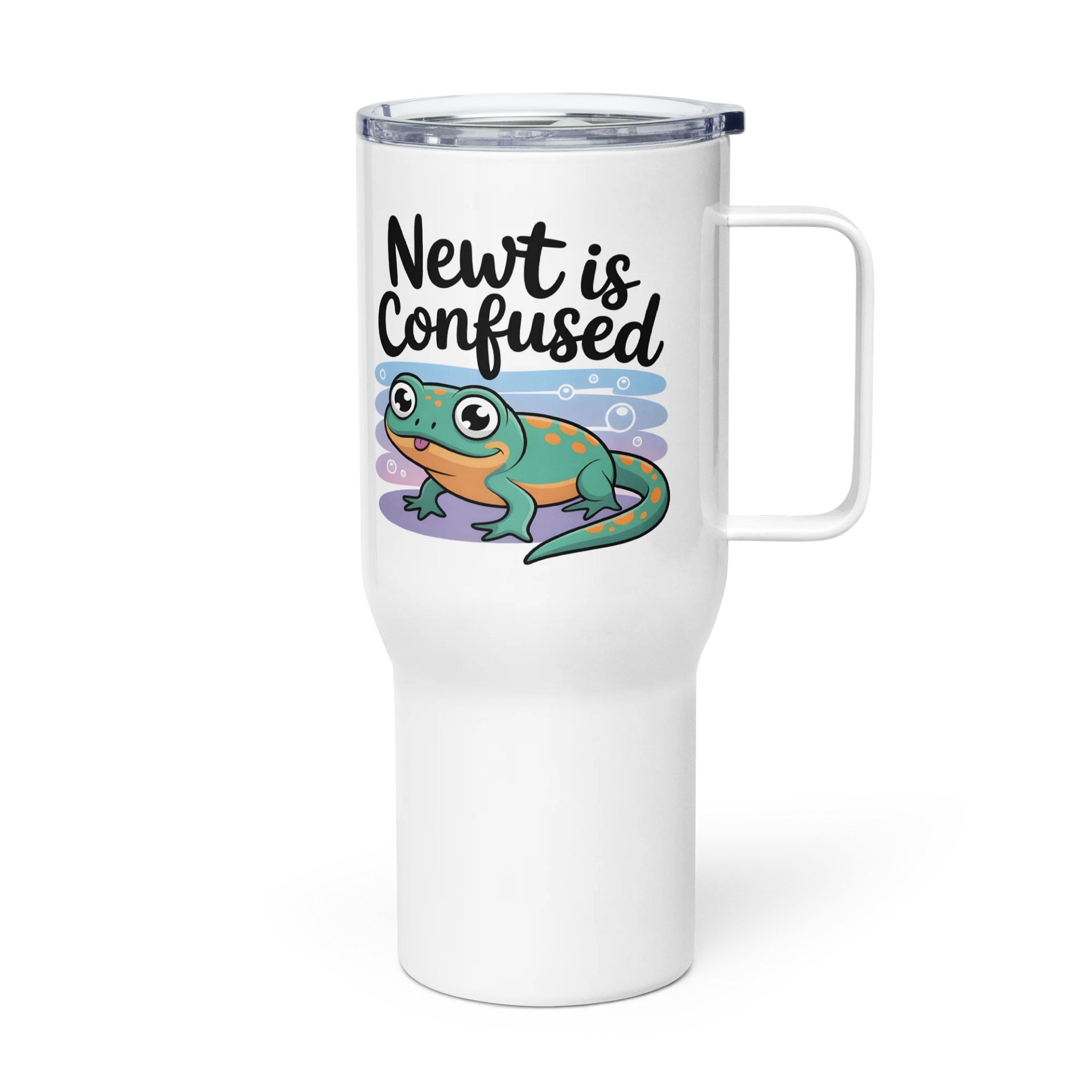 Whimsical Newt Is Confused Travel Mug product image (5)