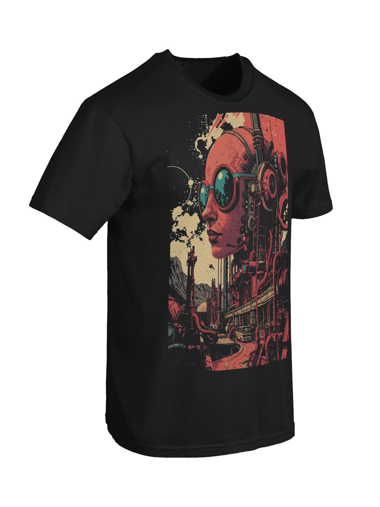 Retro-Futurist Mechanical Giant Heavyweight T-Shirt product image (4)
